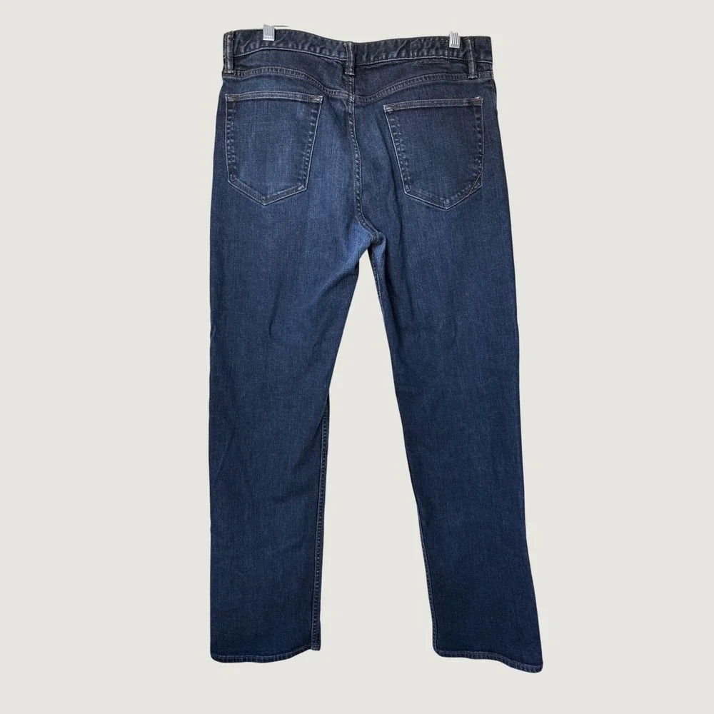 Banana Republic Mens Straight Leg Jeans Dark Wash Stretch Denim Casual 34x32